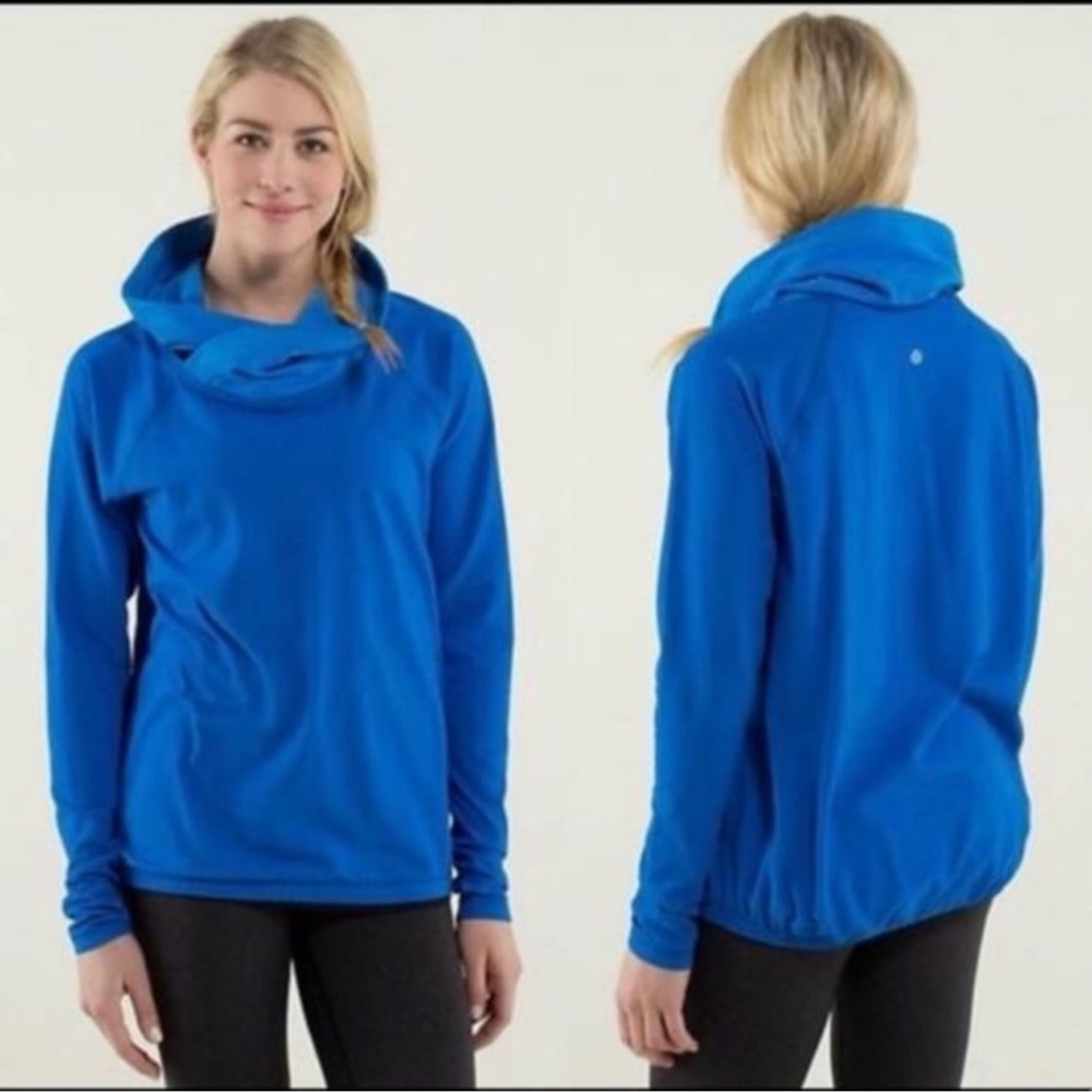 Lululemon healthy heart pullover, two tone sapphire blue, M